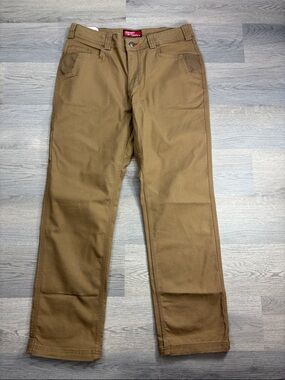 Milwaukee Women's Khaki Straight Fit Work Pants - 12 NWT